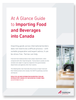 Importing Food/Beverage Canada | Farrow