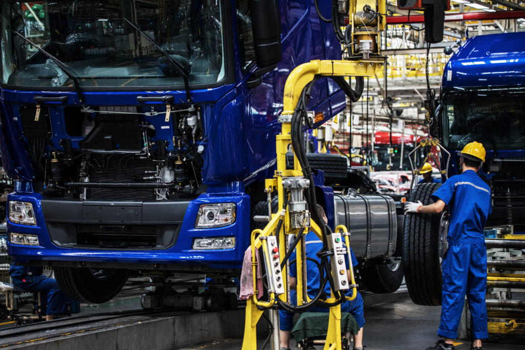 truck bodies in factory
