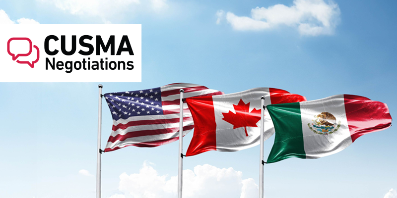 U.S. - Canada - Mexico Flags